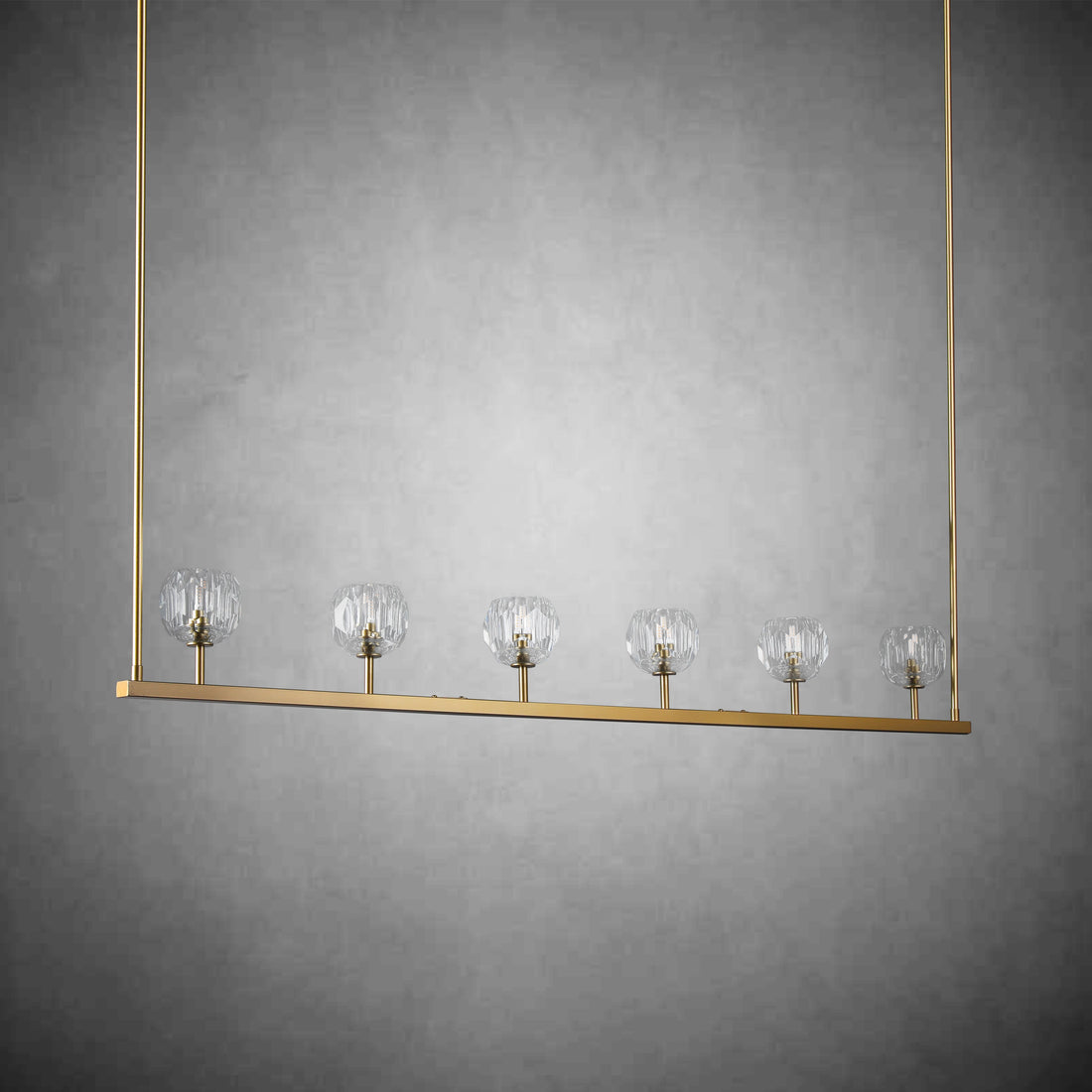 Boulo De Glass Linear Chandelier