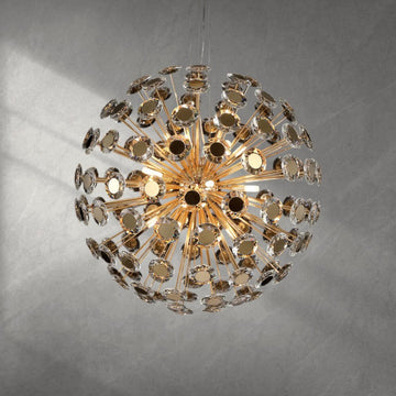 Spherical 18-Light Crystal Chandelier