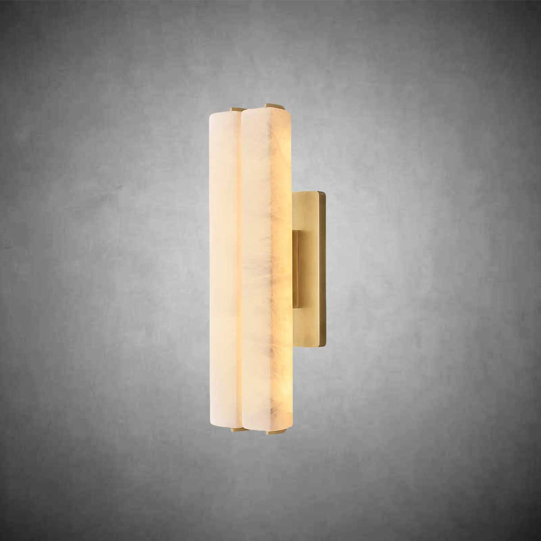 Audubom Alabaster Double Sconce