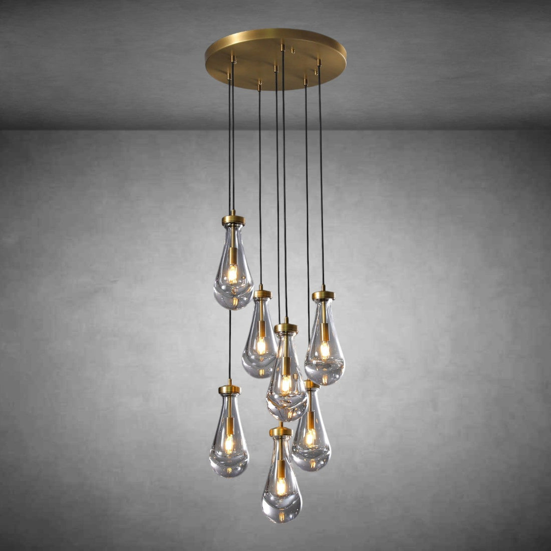 Raindrop Round Chandelier