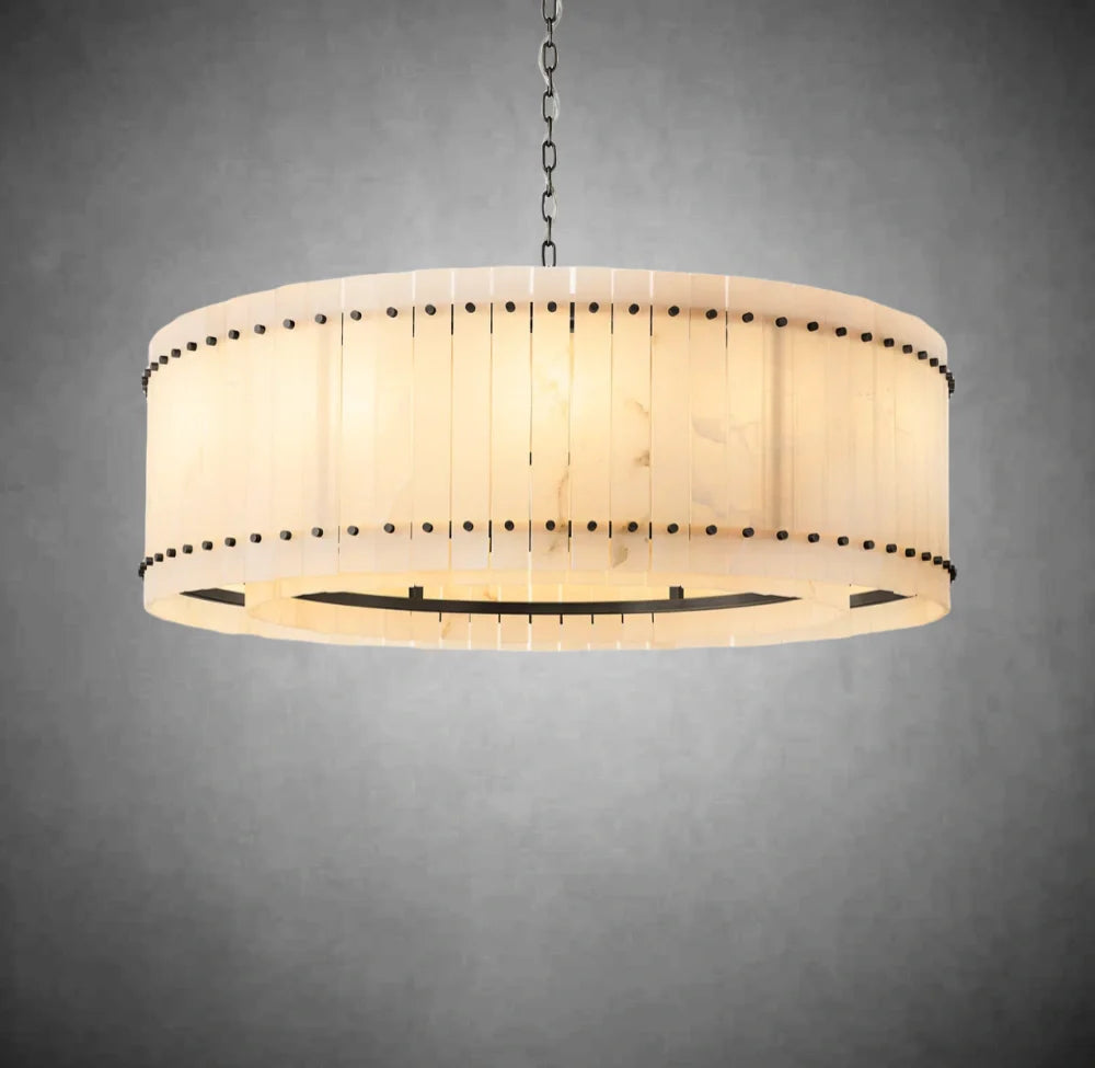 Marino Alabaster Round Chandelier