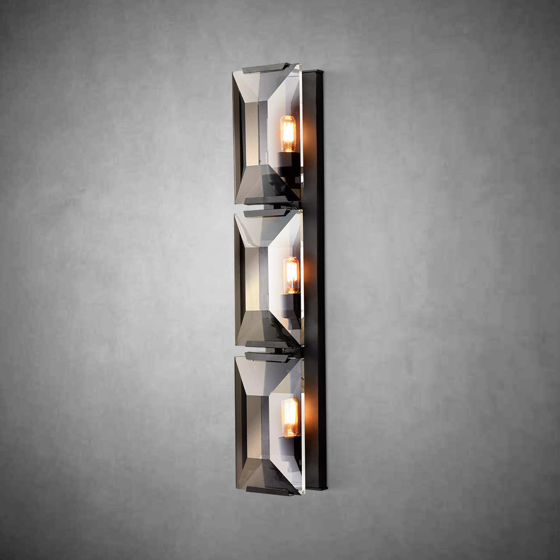 Harley Crystal Triple Sconce