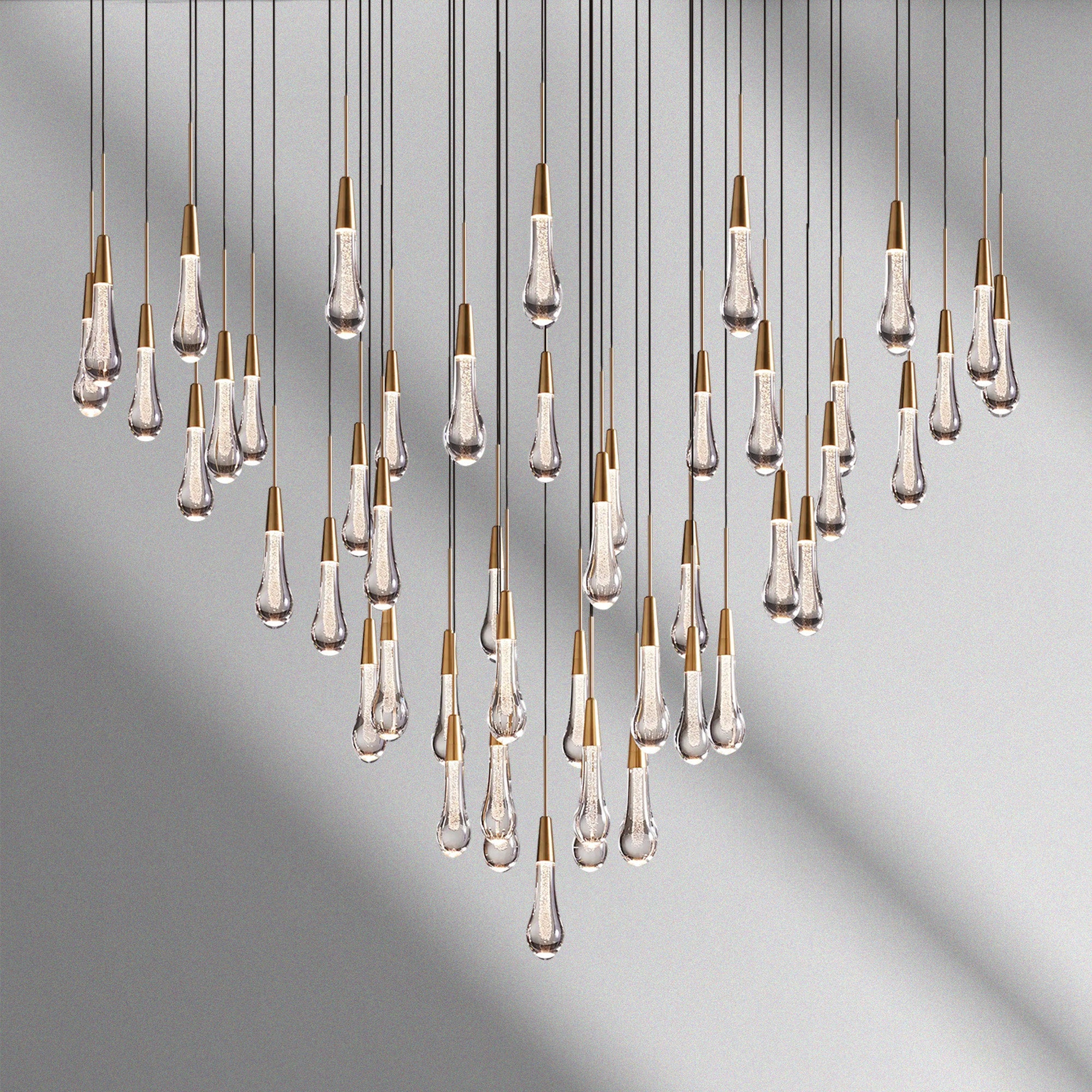 Soltaire Round Chandelier 17“ 24" 36“ 48“ 58“