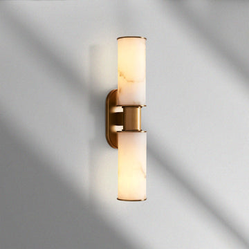 Harlin Alabaster 2-Light Wall Sconce