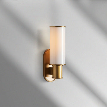 Harlin Modern Milk Glass Wall Sconce
