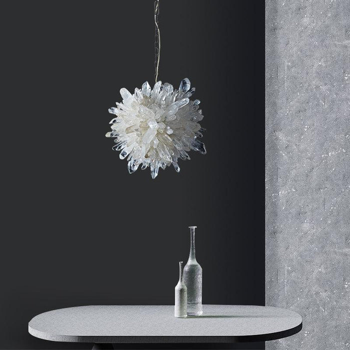 Rose Rock Crystal Creative Pendant Island Chandelier