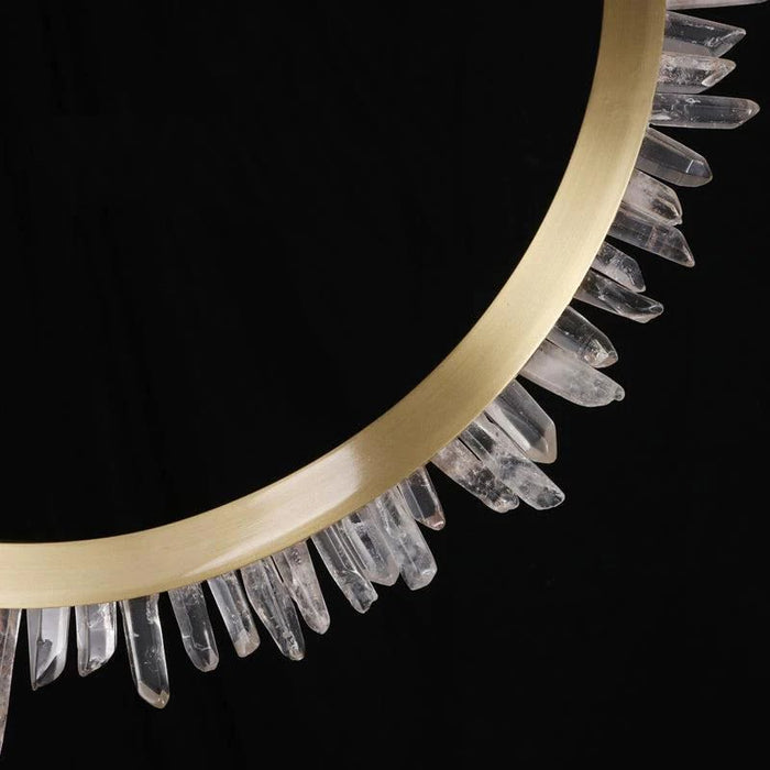 Rose Rock Crystal Ring Chandelier Contemporary Chandelie Staircase