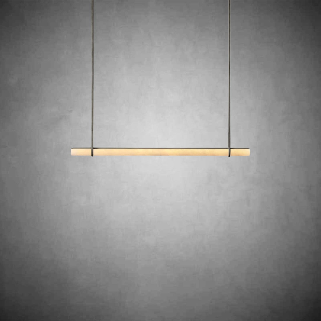 Audubom Alabaster Single Bar Linear Chandelier