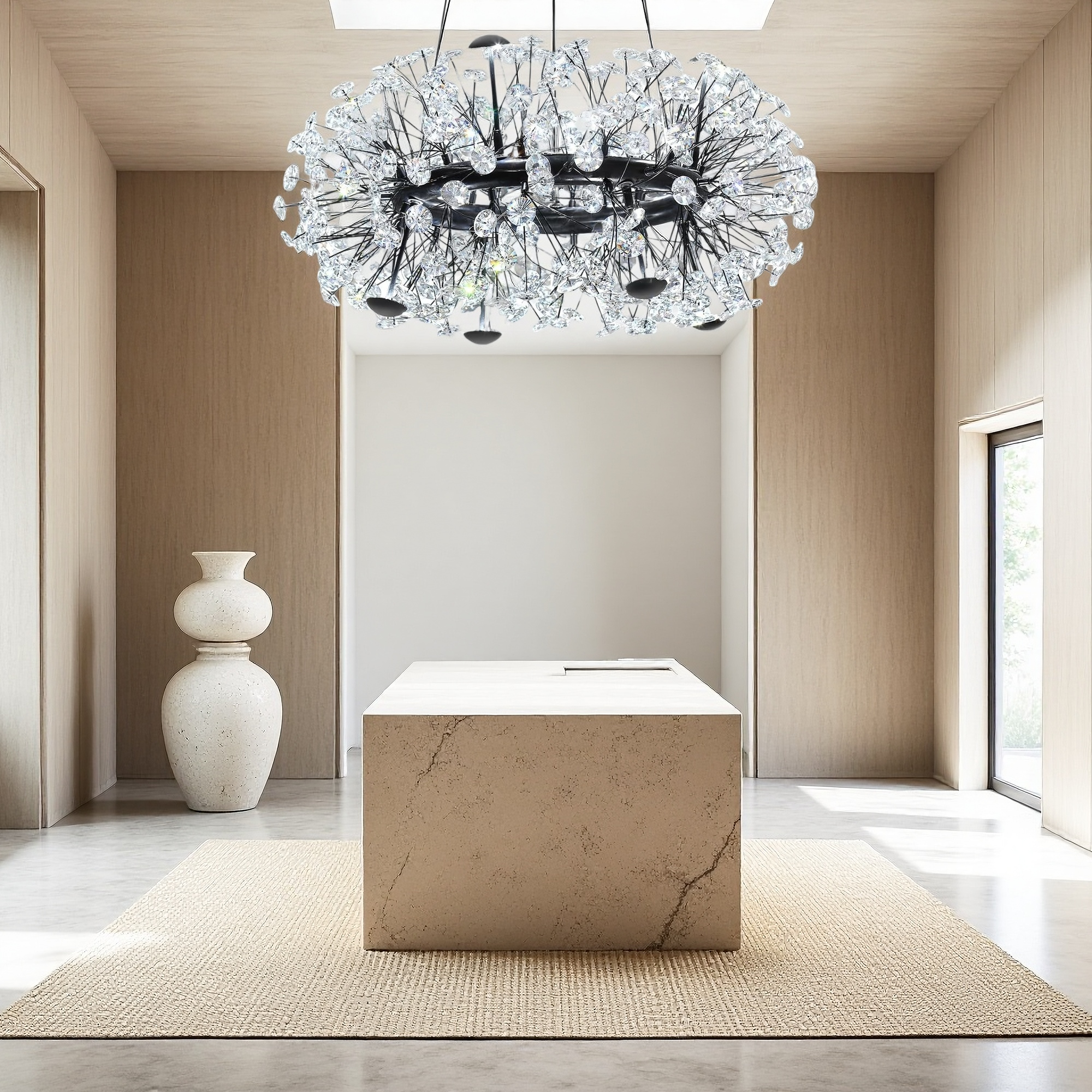 8 Dandelion Black Dining Room Chandeliers