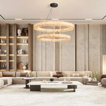 Gabriel Lueur Two-Tier Round Chandelier