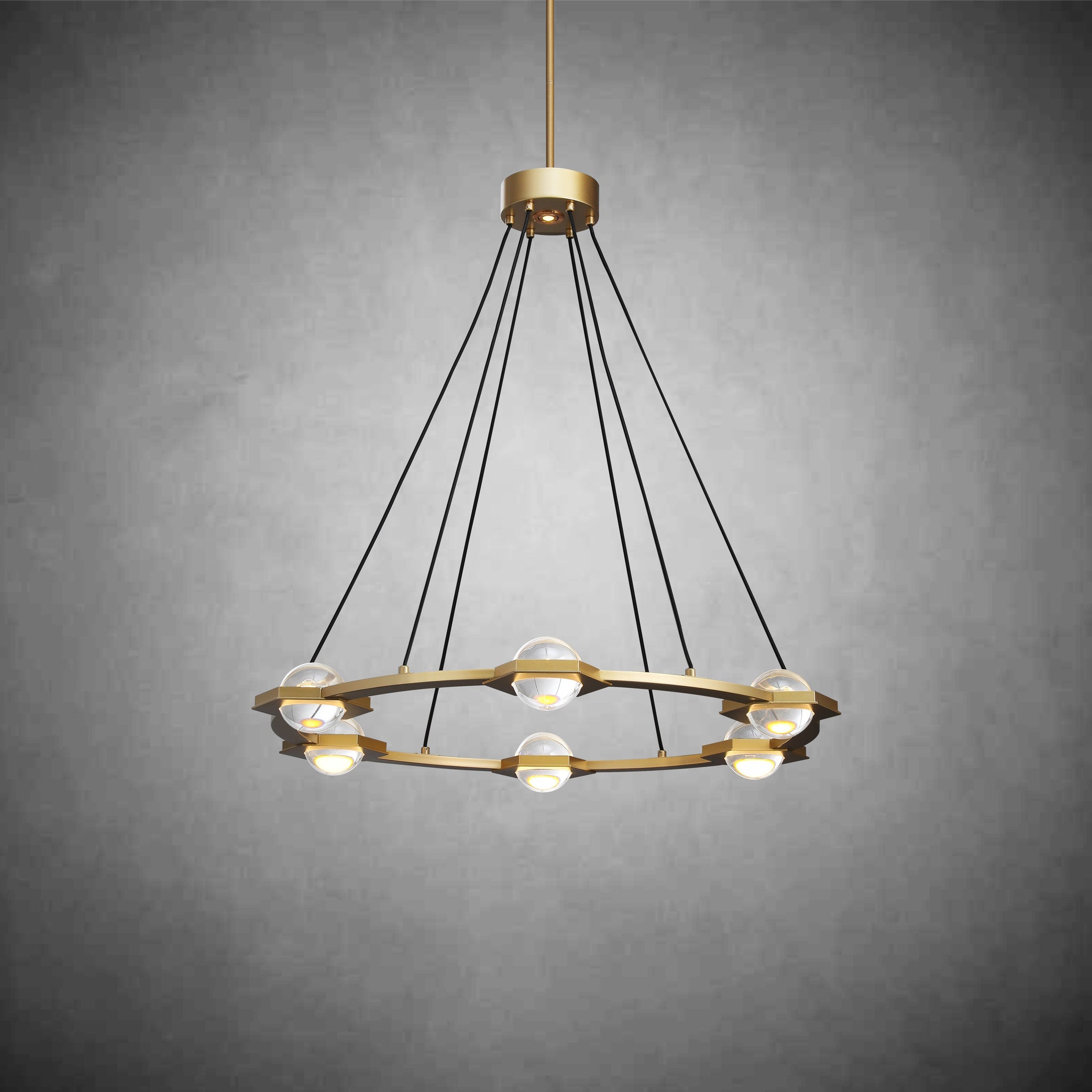Planet Round Chandelier