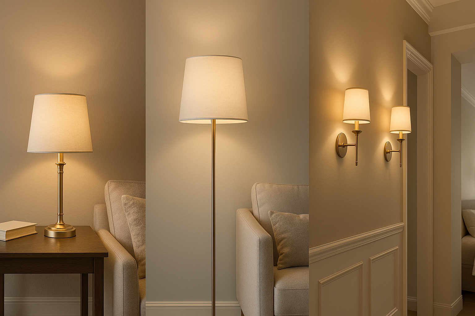 生成一张网站尾部的banner图片，尺寸是2000x800. 我希望是多场景组合图片。灯具类的slider_item_yMpJrD